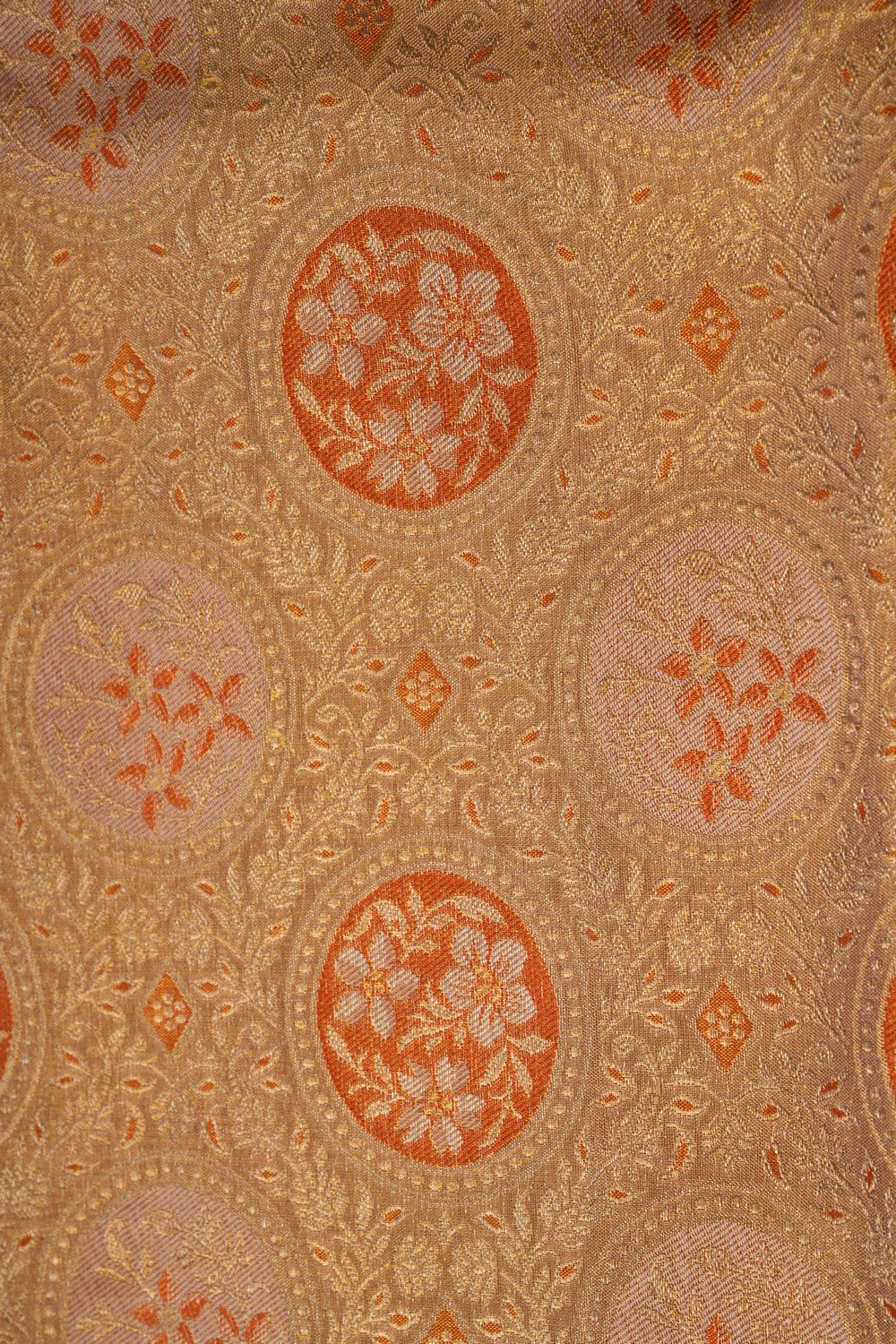 Image of Kanchipattu Tissue Brocade Gold Saree